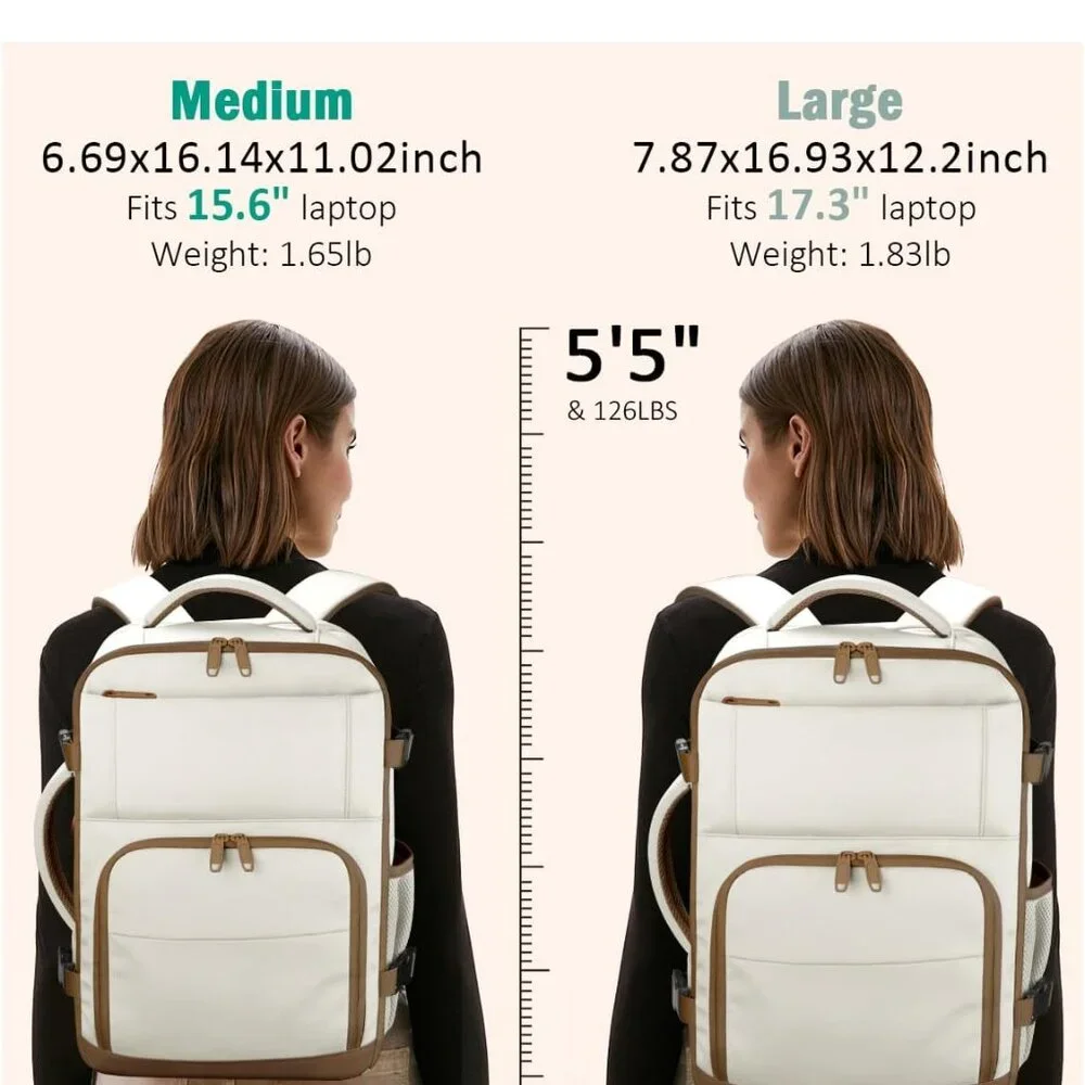 Travel Backpack For Women, Carry On Backpack for Men Flight Approved Airline Per - Picture 2 of 7